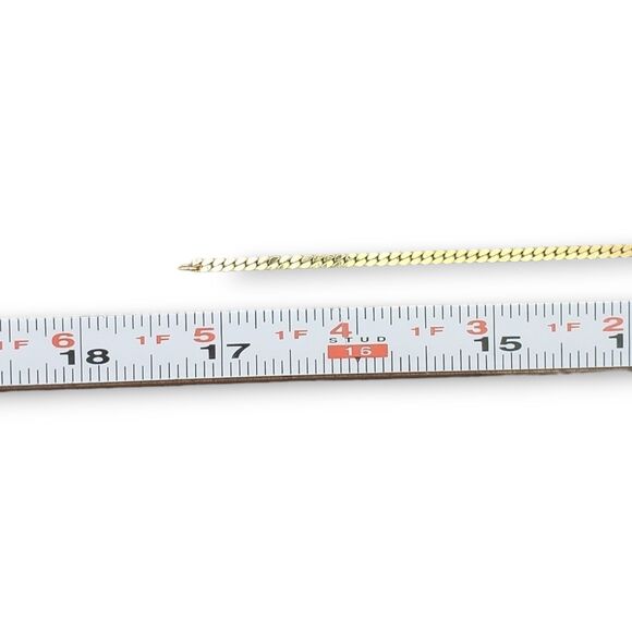 Crown Trifari Gold Tone Chain Rhinestone Center Collar Necklace Vintage Retro - Picture 8 of 11